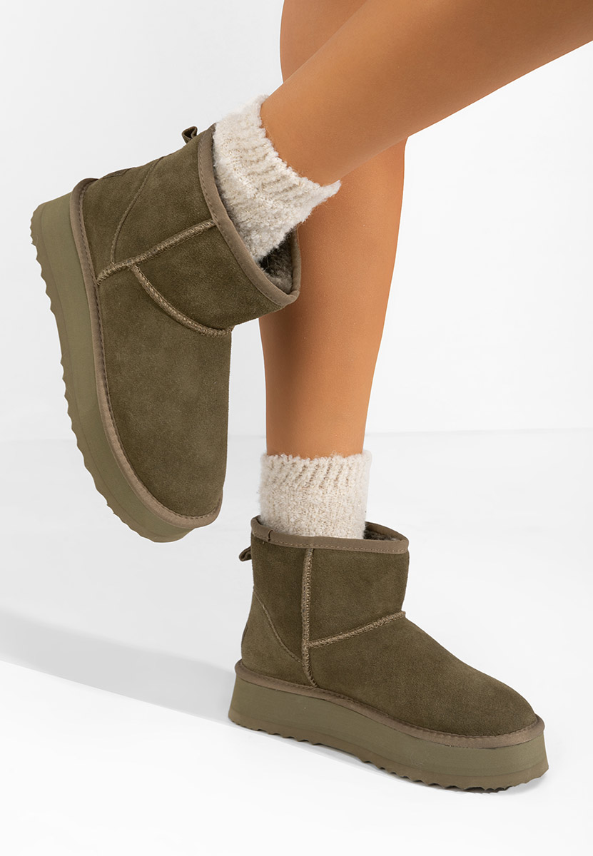 Bottes de neige femme vert Elvera