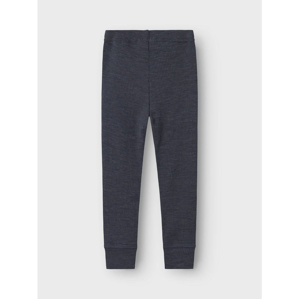 Køb Name It Ombre Blue Nmnwax Uld Rib Leggings Noos