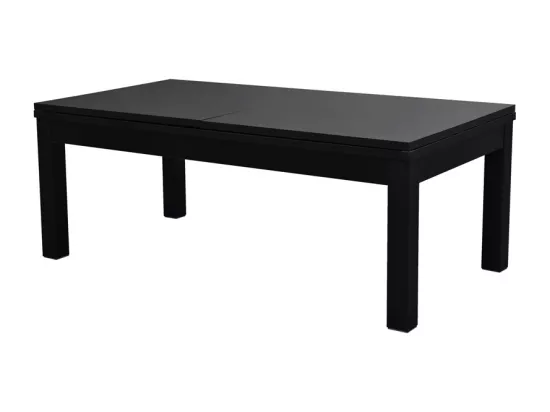 Table de billard convertible noire tapis gris - Eddie