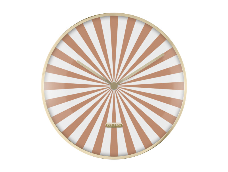 Wall Clock Candy Swirl Dome KA6007BK Black & White