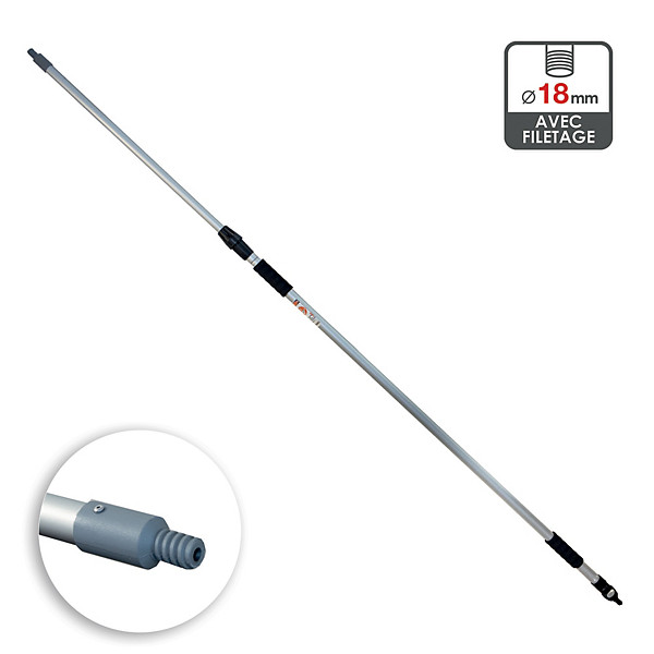 Manche en alu télescopique Abel Auto 2 x 1m20