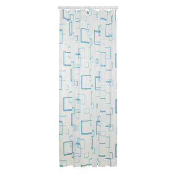 Sealskin Douchegordijn Retro Blue 180x200 cm