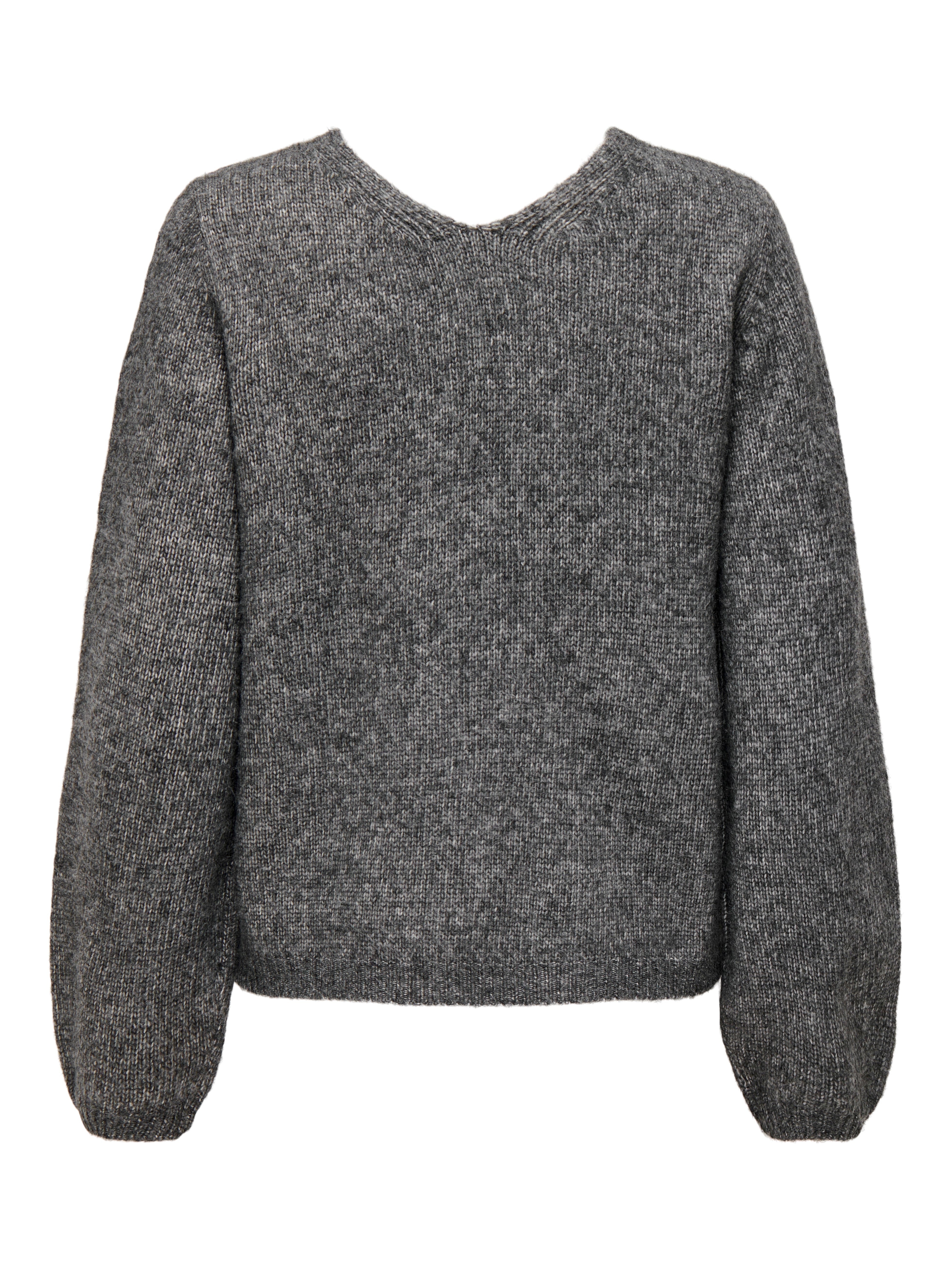 JDYSILJA Gestricktes Oberteil Dark Grey Melange