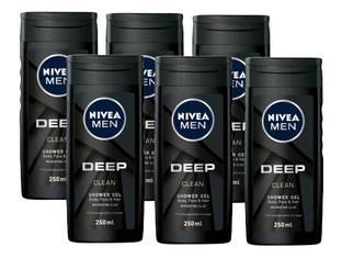Nivea Men Deep Clean Shower Gel Voordeelverpakking 6x250ML