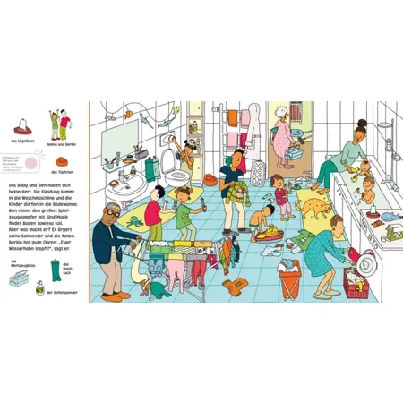 Carlsen Verlag Hör mal (Soundbuch): Wimmelbuch: Unser Zuhause
