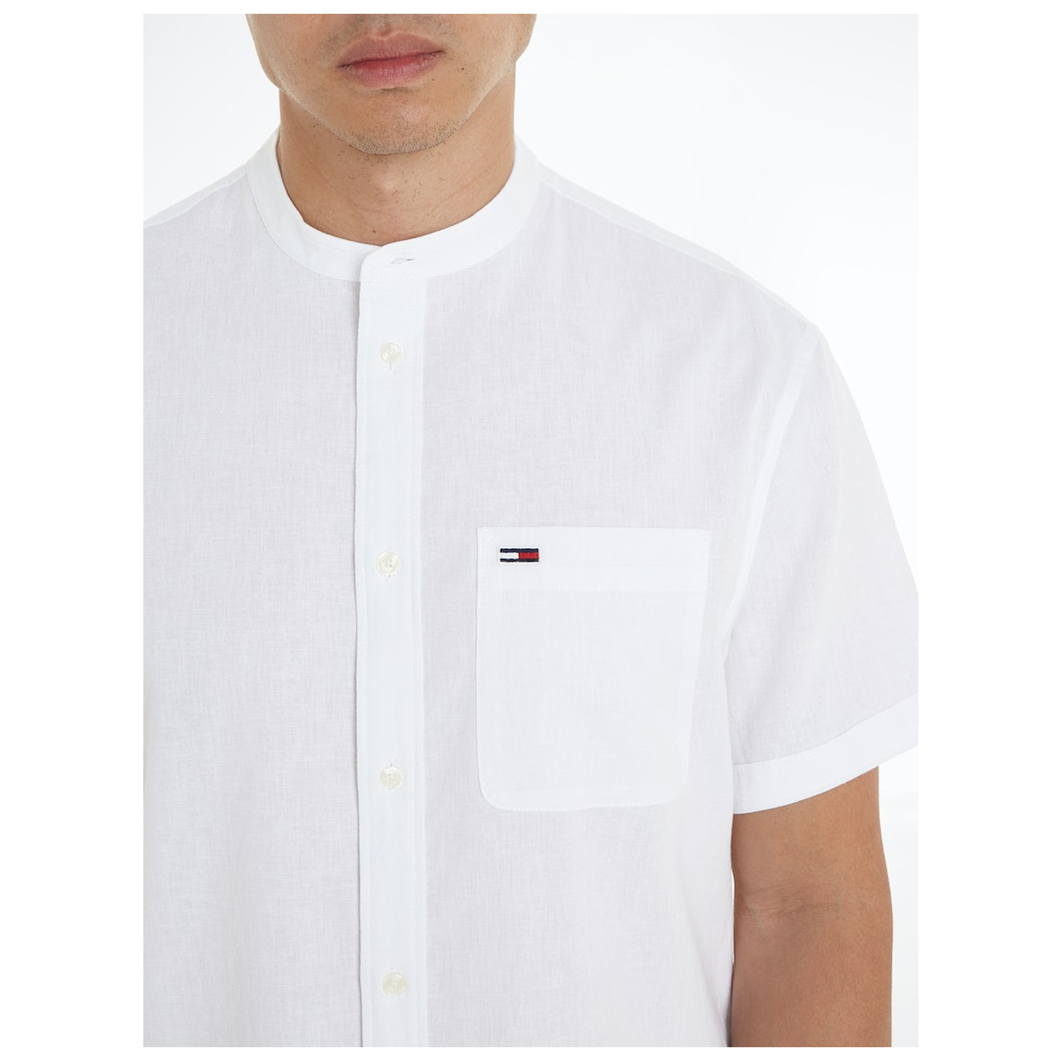 Tommy Jeans TJM REG MAO LINEN BLEND SS SHI