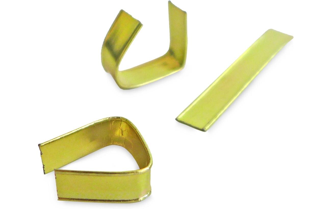 Verschlussclip 30 Stück, GoldClipverschluss