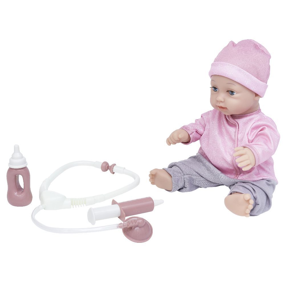 Poupon avec accessoires du docteur