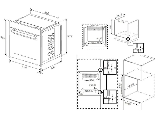 BEKO - Four encastrable catalyse BBIM12300XCE, 72 litres, AeroPerfect