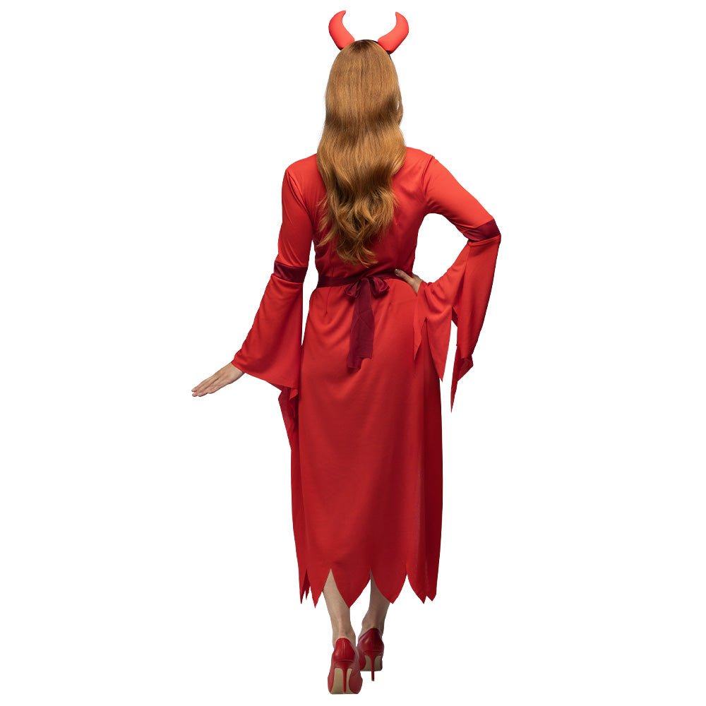 Halloween Jurk Rood Dames Duivel