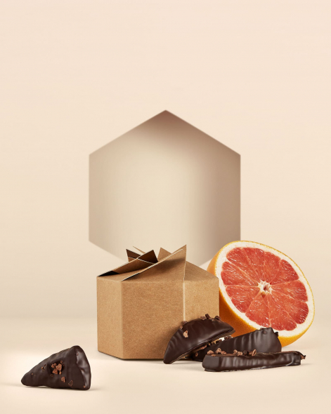 Pamplemousses confits de Soveria au Chocolat Noir 75% | Le Chocolat Alain Ducasse 150g