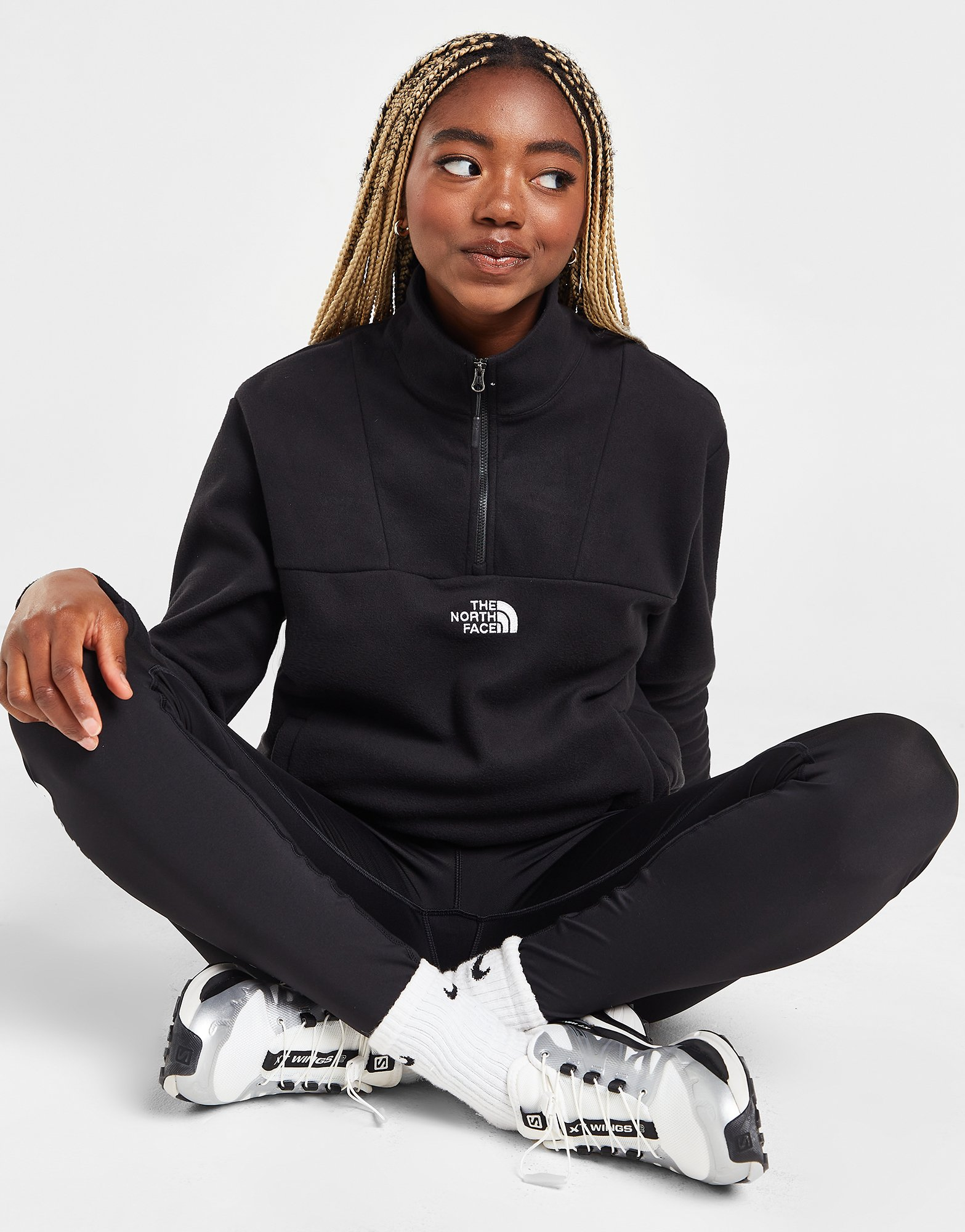 The North Face Sweatshirt Zippé Bonete Femme