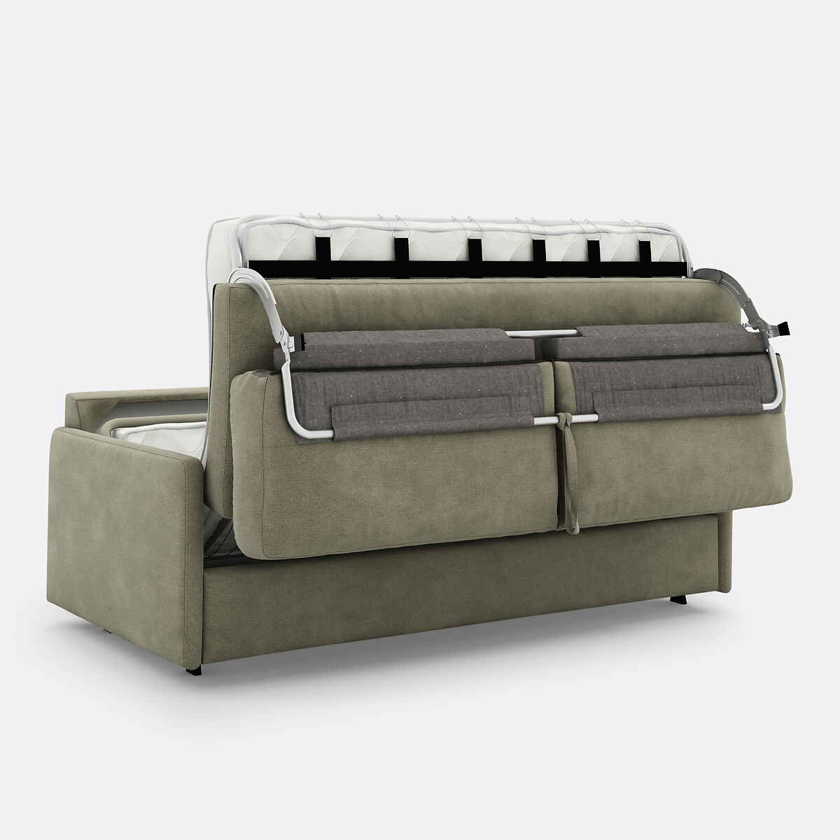 LA REDOUTE INTERIORS<br>Sofá-cama, tecido texturizado, espuma Marta