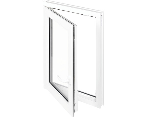 ARON Basic enkel glas kunststof raam, wit, 1000x800 mm, DIN links