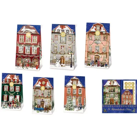 Coppenrath Verlag Nostalgische Weihnachtsstadt - 24 Adventskal.-Tüten (Behr)