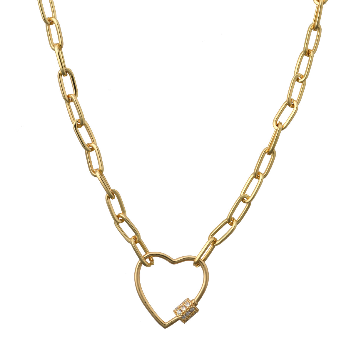 Gina Benotti Damen Kette mit Herz gold