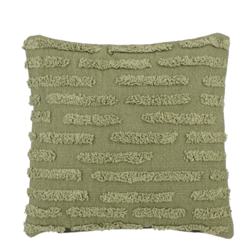 Kussen streep groen - l45xb45xh10cm
