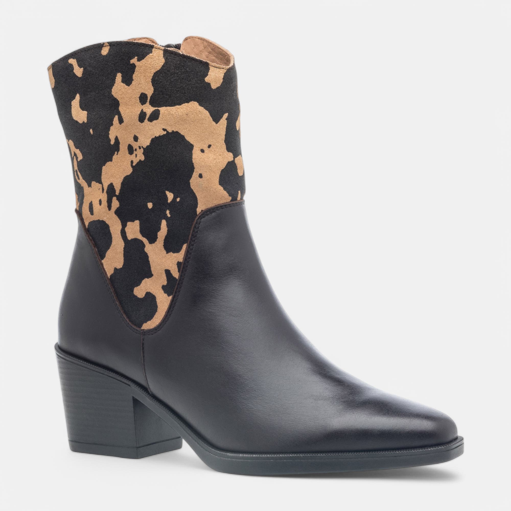 Santiags à talon Femme en cuir marron