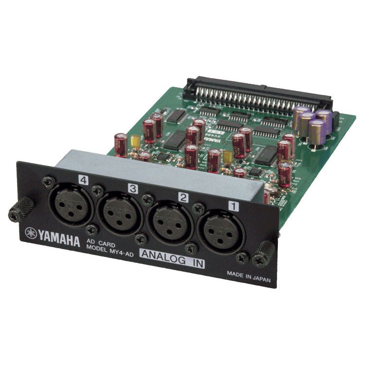 Yamaha MY4AD vier kanaals XLR ingangen voor digitale mixers