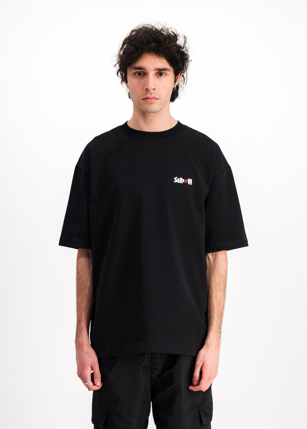 Wethenew Schott Double Logo T-Shirt Black