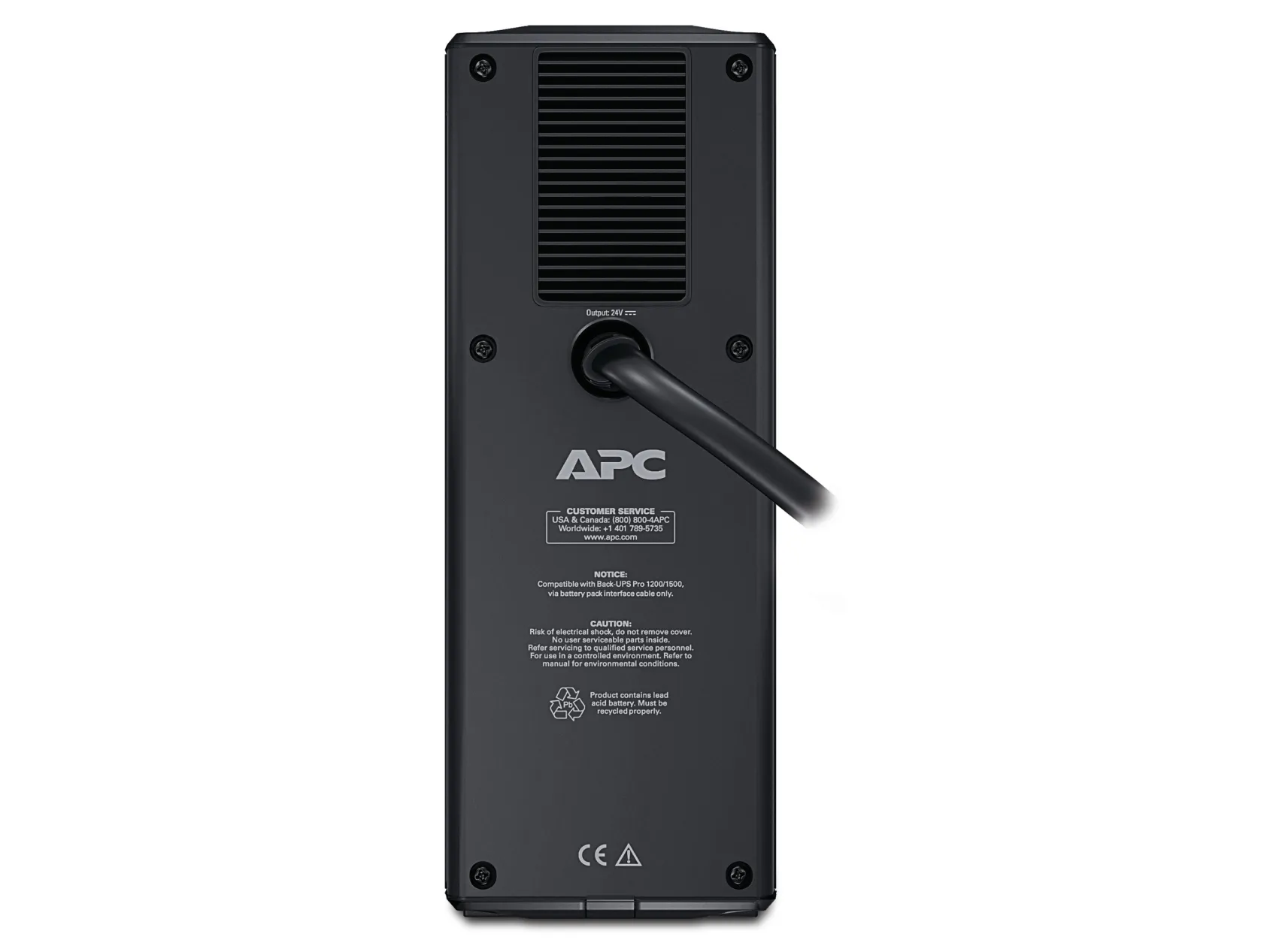 APC Back-UPS Pro Battery Pack 24V - Batterihus - 12 V - 2 x batteri - Blysyre - sort - for P/N: BR1500, BR1500G, BR1500G-BR, BR1500G-CN, BR1500G-FR, BR1500G-GR, BR1500GI, BR1500I