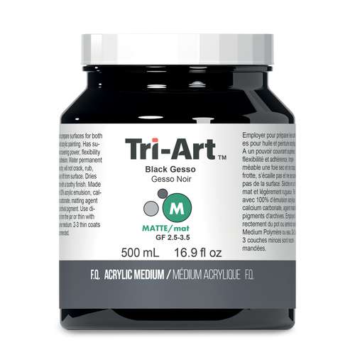 Tri-Art™ Black Gesso, matt