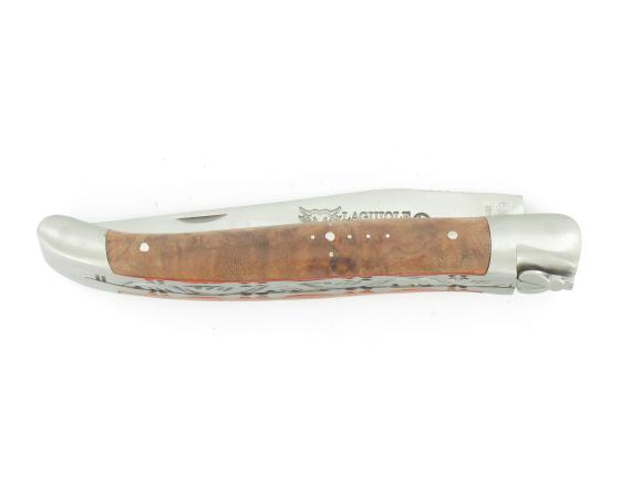 Laguiole 12 cm- Bois Menthe - 2 mitres Couteau de poche par Laguiole en Aubrac