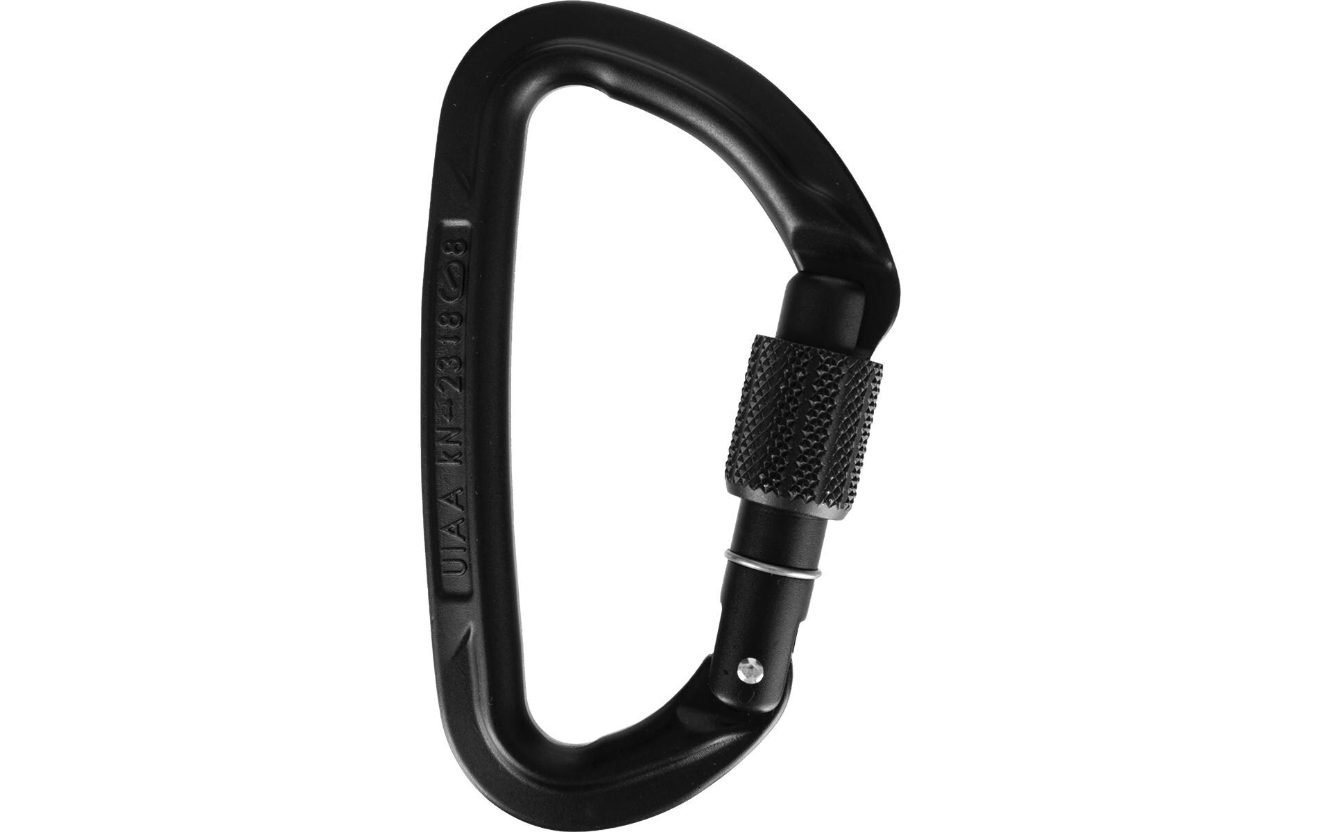 Carabiner Session Screw Gate SchwarzKarabiner mit Schraubverschluss