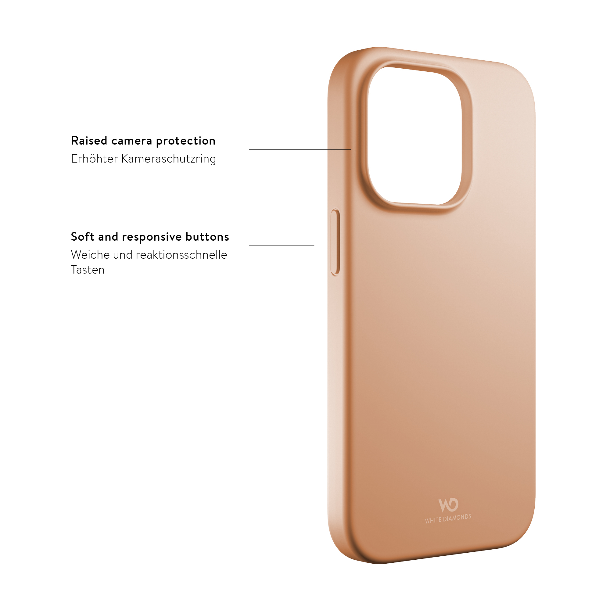 iPhone 14 Pro Urban Case Silikon Cover Hülle (1503FIT54) - Apricot