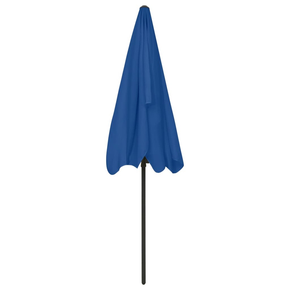 Parasol de plage 200 x 125 cm bleu