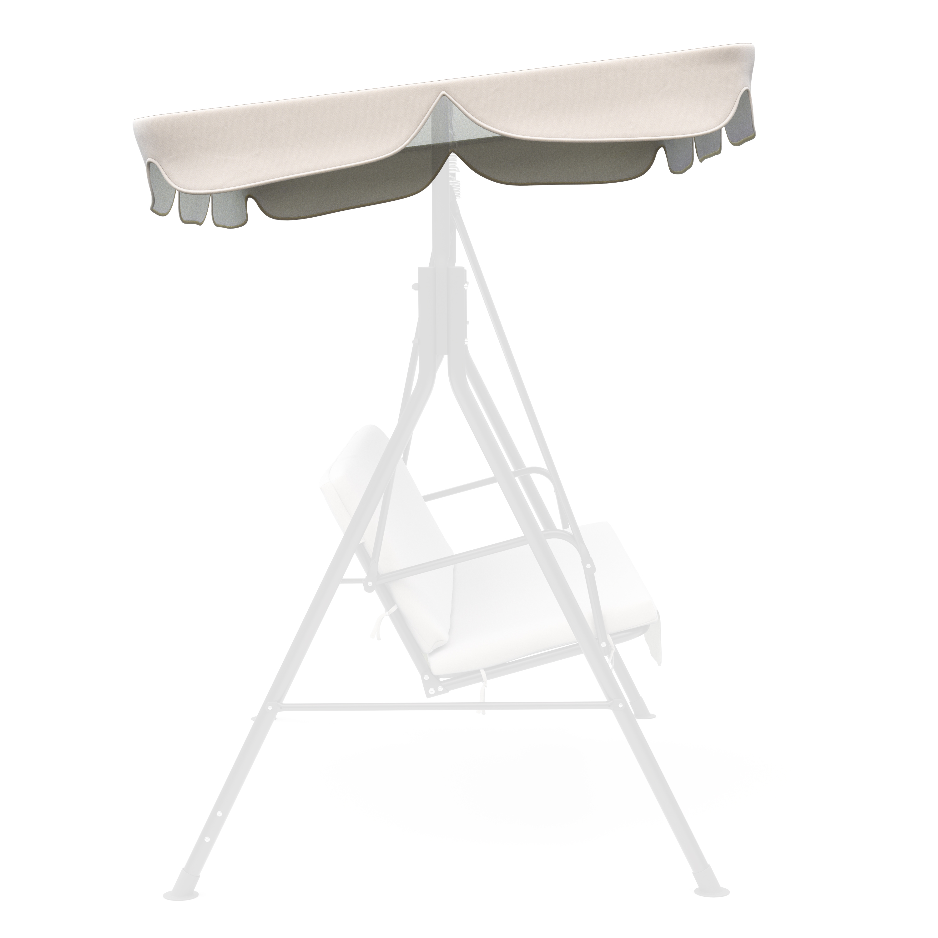 Stoffdach Hollywoodschaukel beige