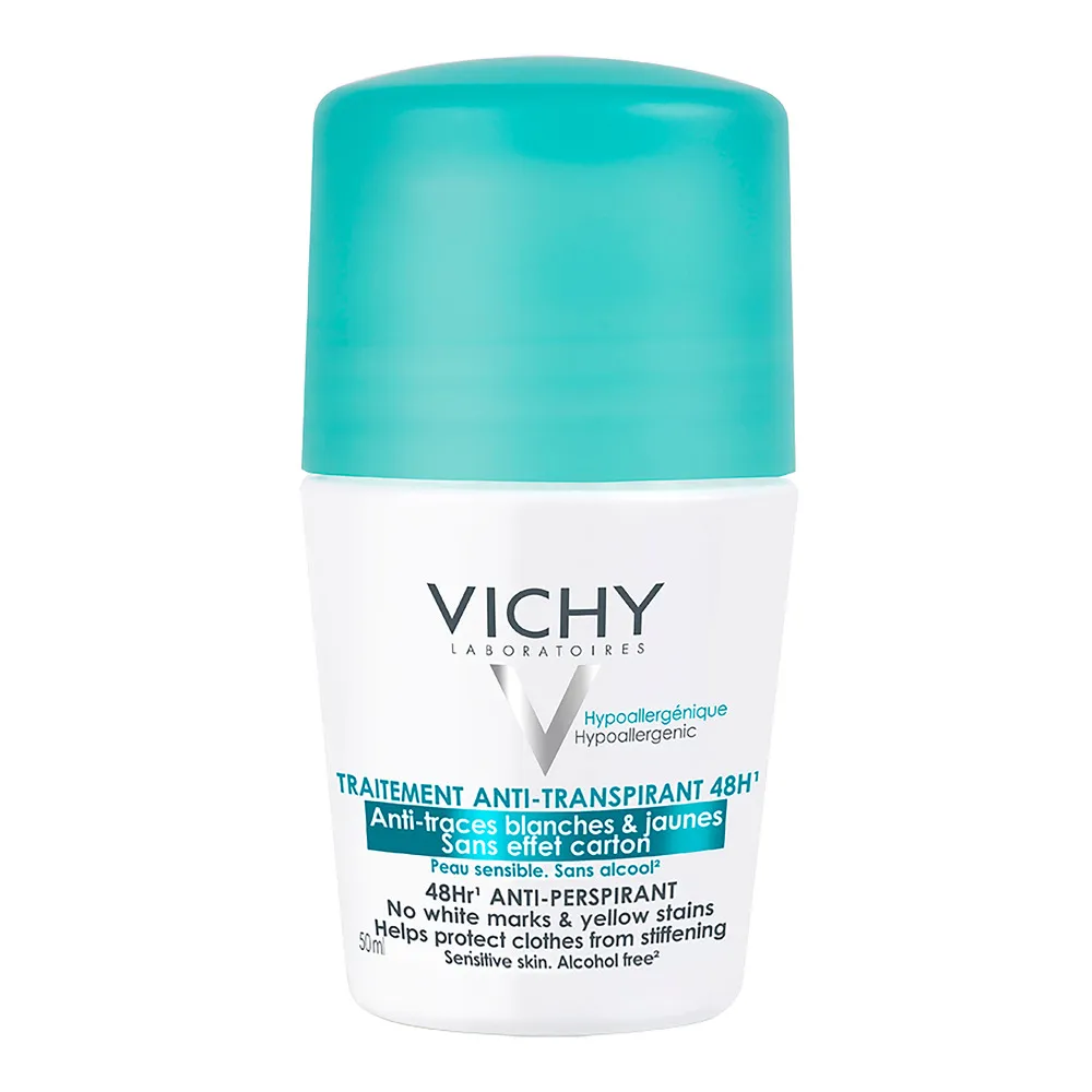 Vichy Anti-Trace Antiperspirant Deo Roll-on 48Hr - 50 ml.