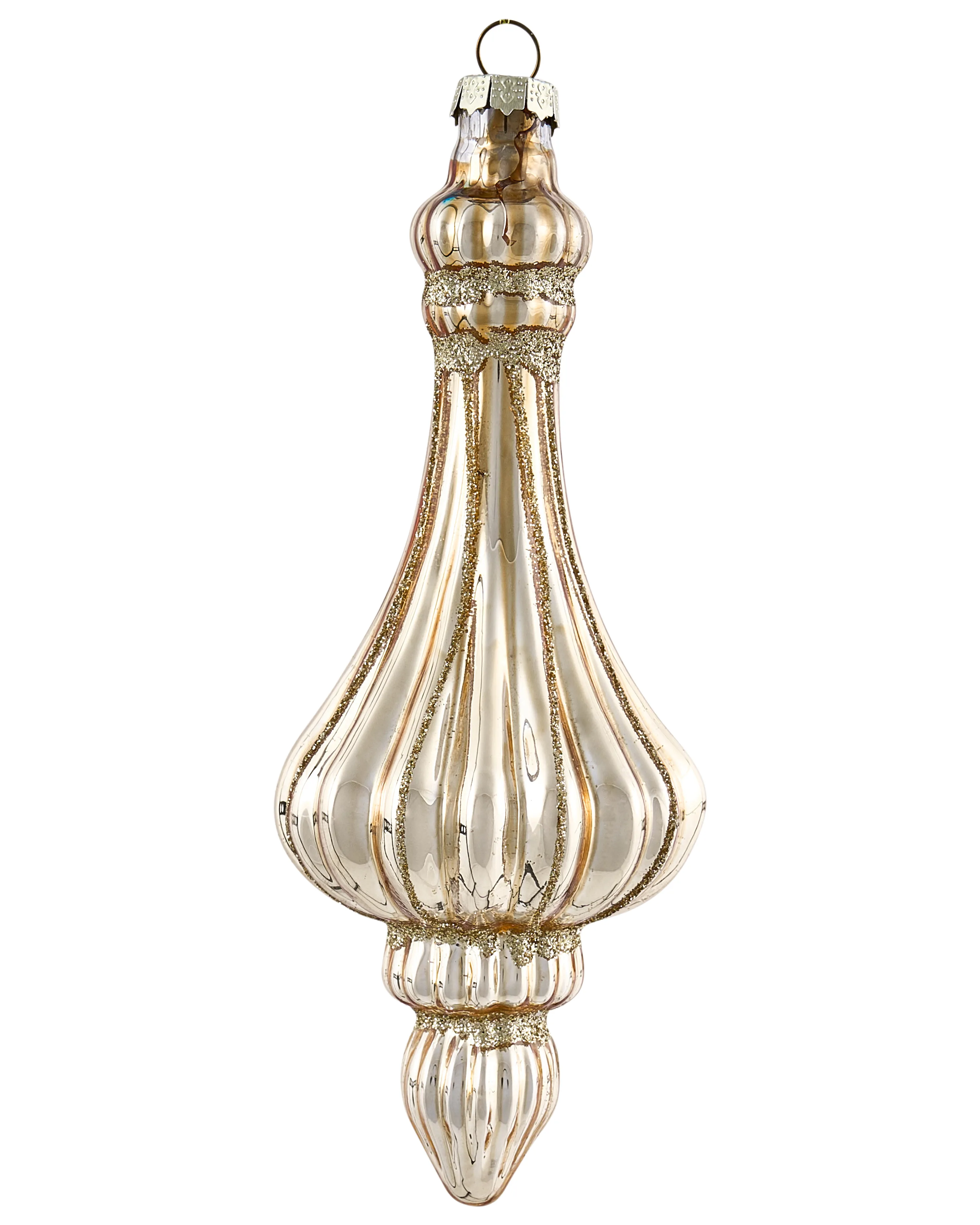 Set van 70 kerstballen FLICKER Glas Goud
