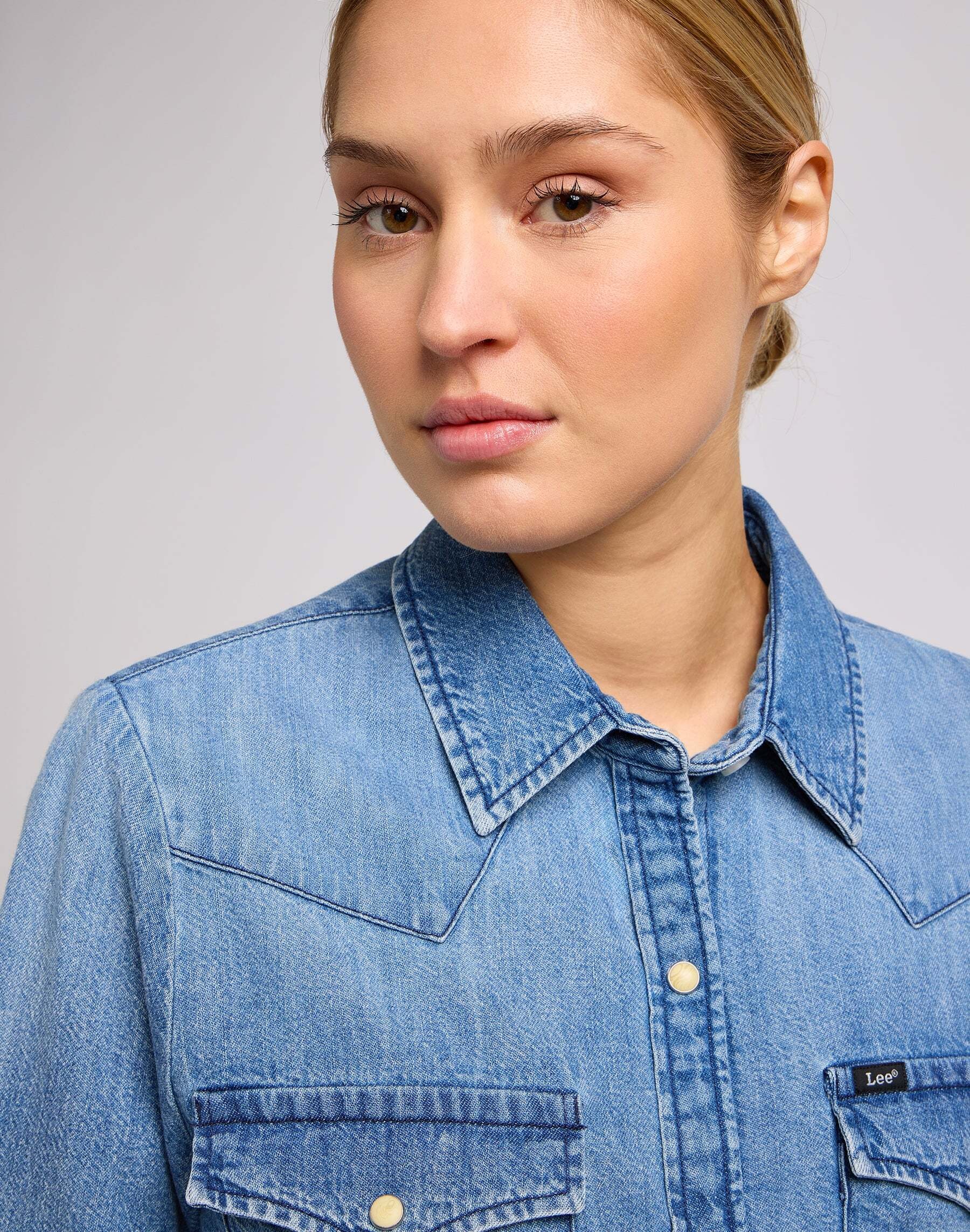 Lee® Jeansbluse »Lee Jeanshemd Regular Western Shirt«