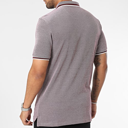 Polo Manches Courtes Theo 5 Slim Violet Chiné