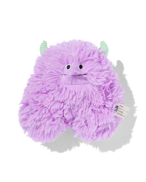 monstre en peluche lilas