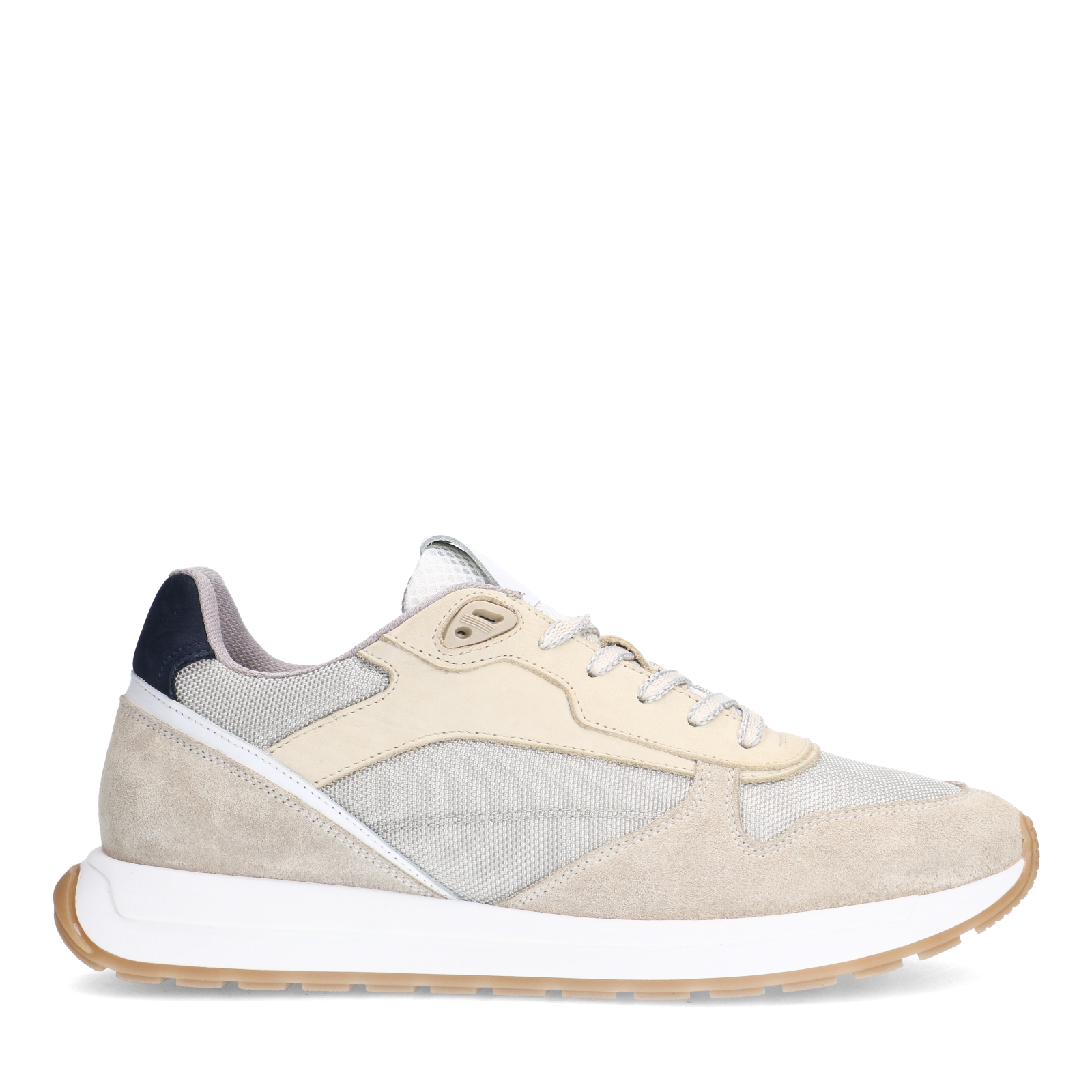 Beige leren sneakers