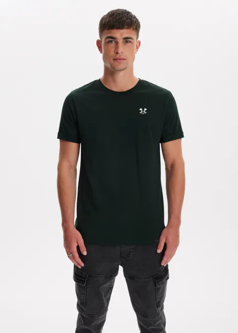 T-shirt met kruis logo groen (GRN.D)