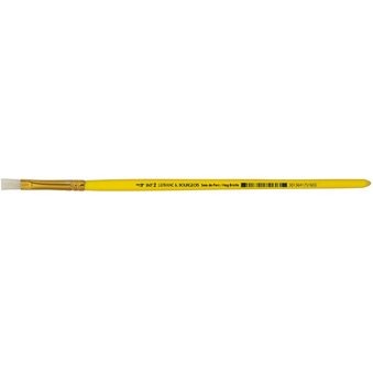 Pinceau brosse en soie de porc, plat, N.4