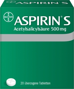 ASPIRIN S Tabletten 500mg, 20 Stück