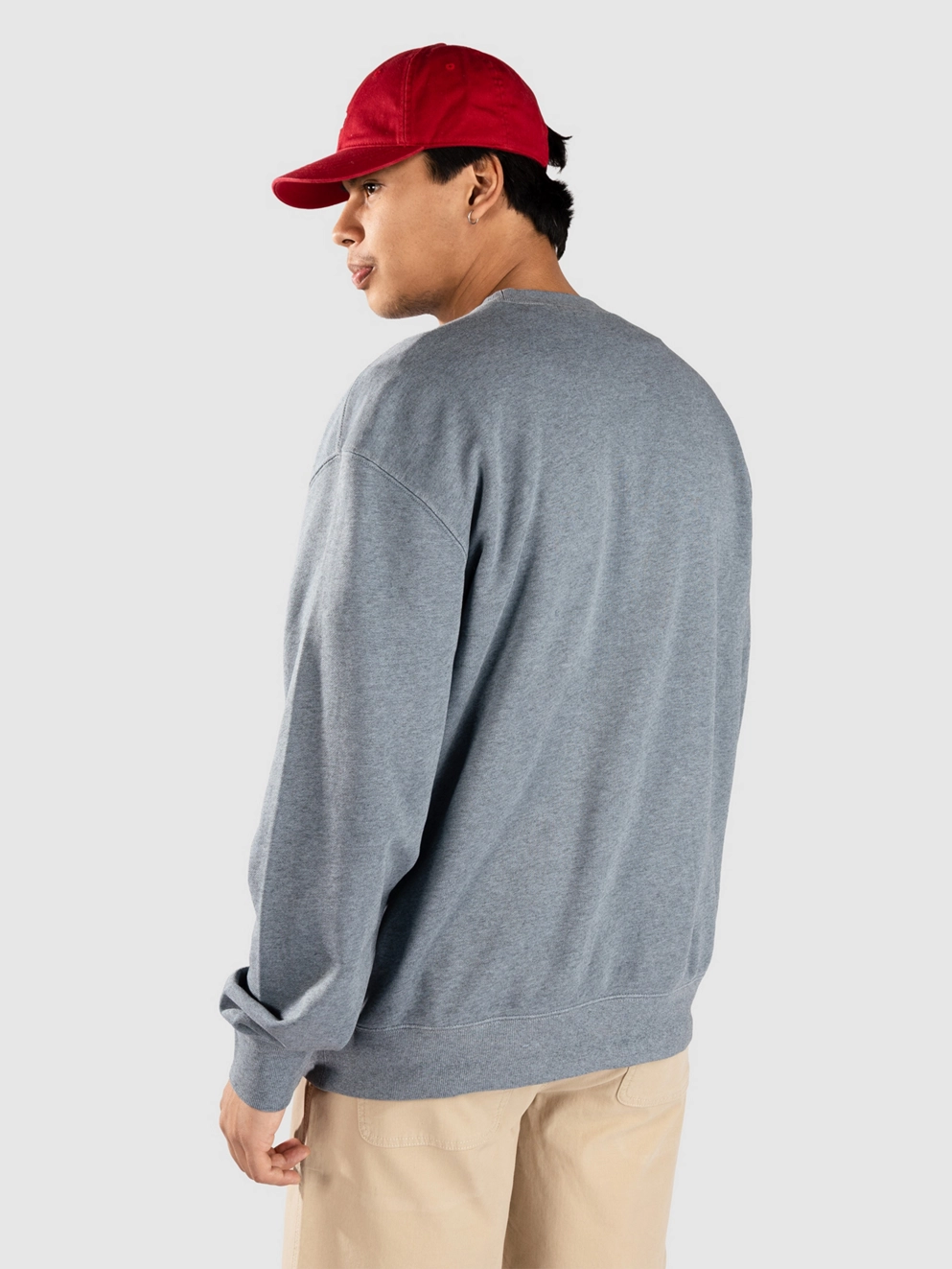 Carhartt WIP Caspian Sweater clay blue heather/garment
