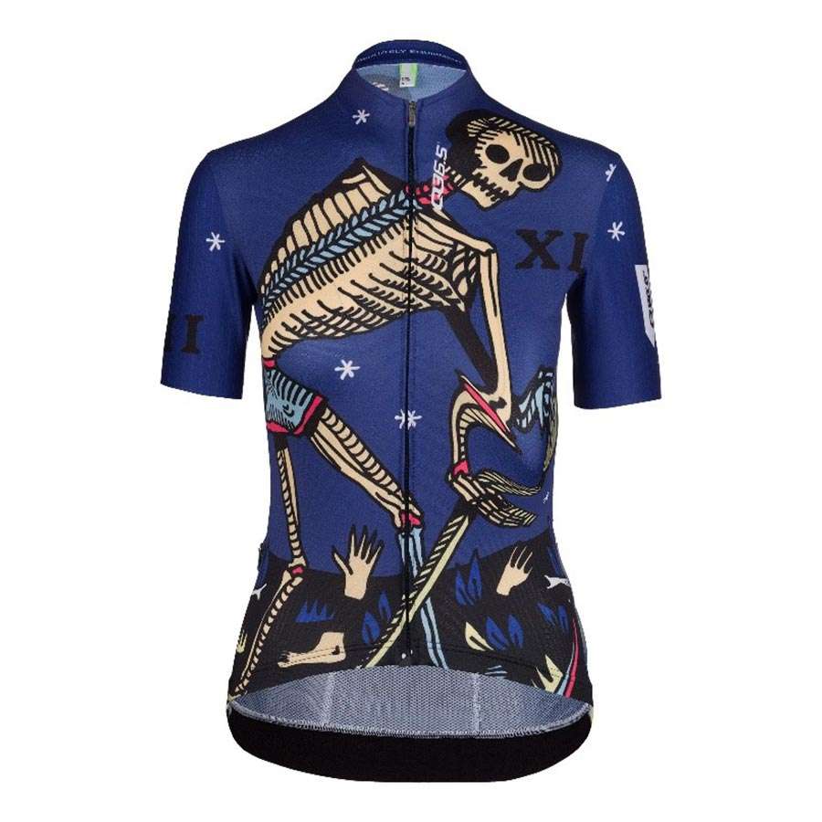 Q36.5 G1 Tarocco Fietsshirt Korte Mouwen Blauw/Multi Dames