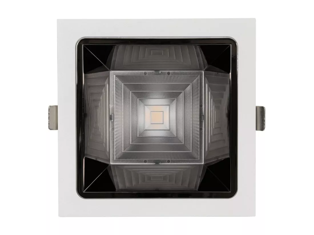 Downlight LED 30W Carrée Premium CRI90 LIFUD Coupe 145x145 mm Sélectionnable (chaud-neutre-froid)