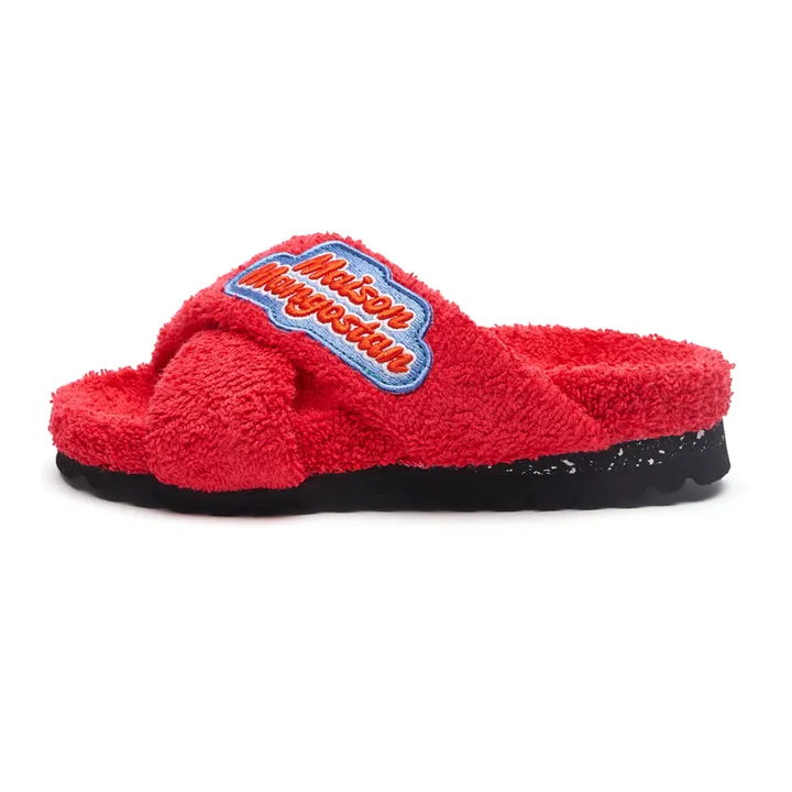 Maison Mangostan Sandales Lime | Rouge