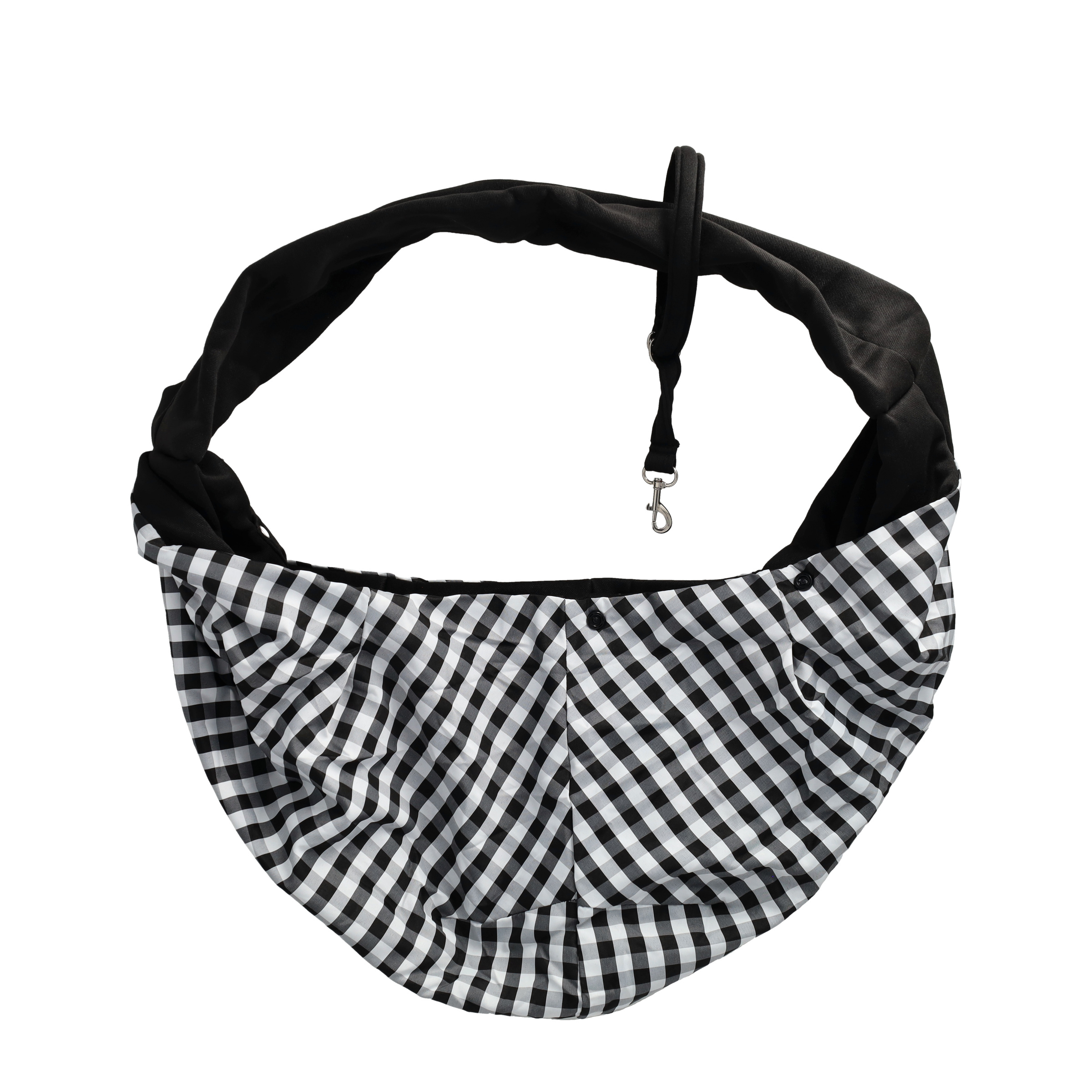 (70x31cm) Haustier Reise Transporttasche Schulter Umhänge Tasche für Hunde / Katzen - Schwarz