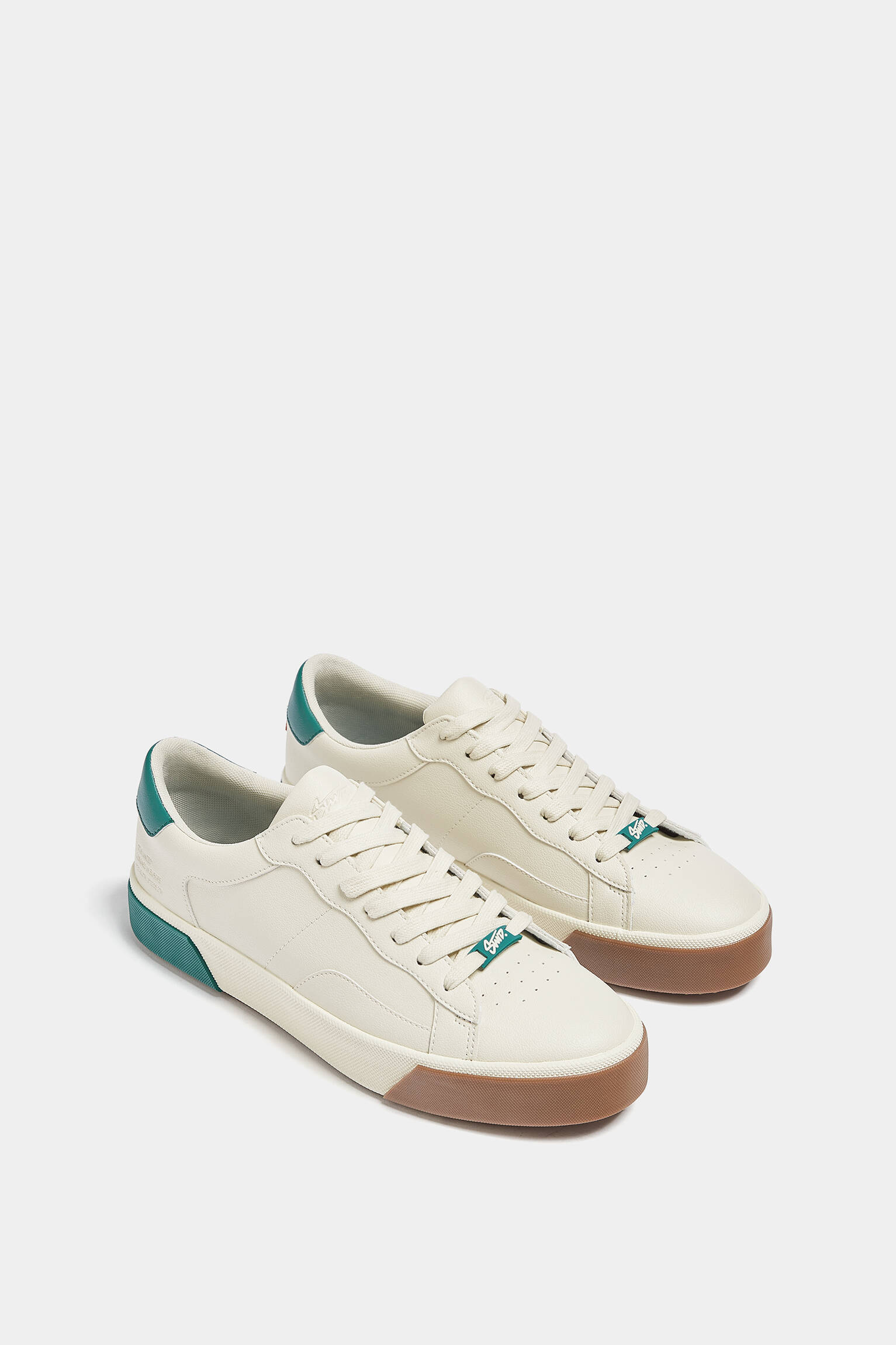 TÊNIS CASUAL COLOR BLOCK - NATURAL