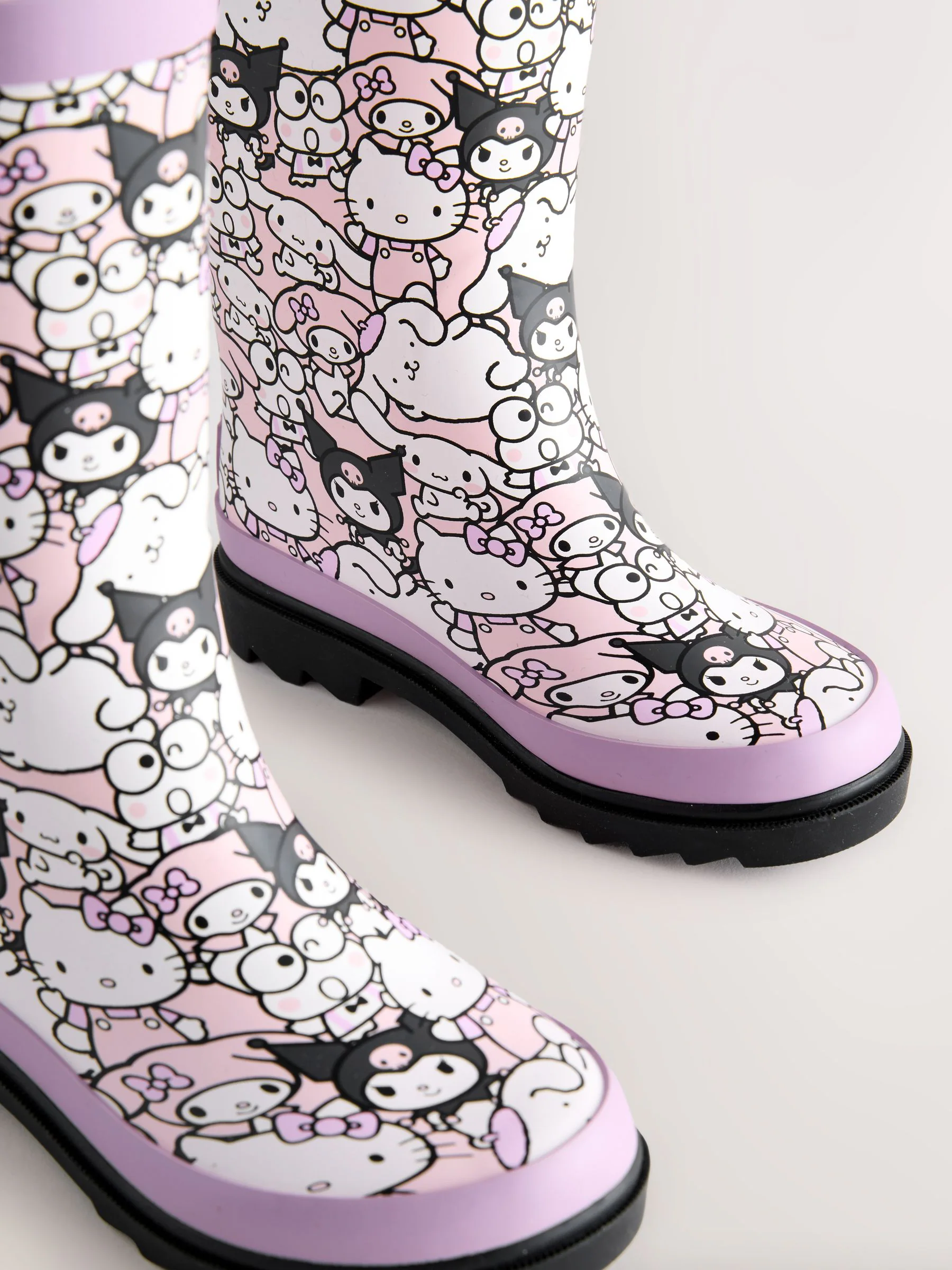Zwart/paars - Hello Kitty and Friends Wellies