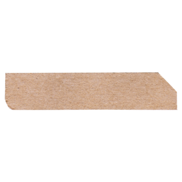 Hoge plint kwartrond wit 1,2 x 5,5