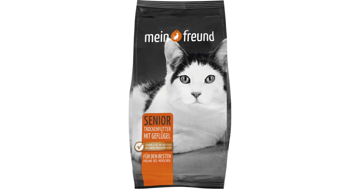 Mein Freund Katzentrockennahrung Senior Geflügel