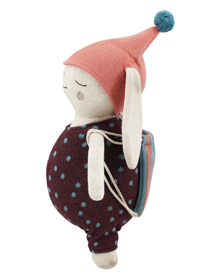Kuscheltier HASE ALVA (40cm) in blau/beige